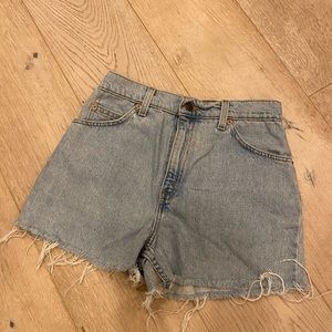 Levi’s High waisted jean shorts